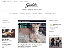 Tablet Screenshot of glendaleindependent.com